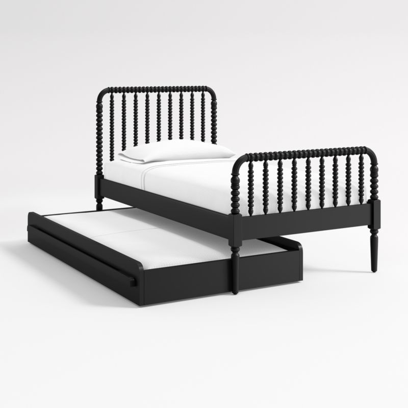 Black Twin Kids Trundle Bed - image 3 of 7