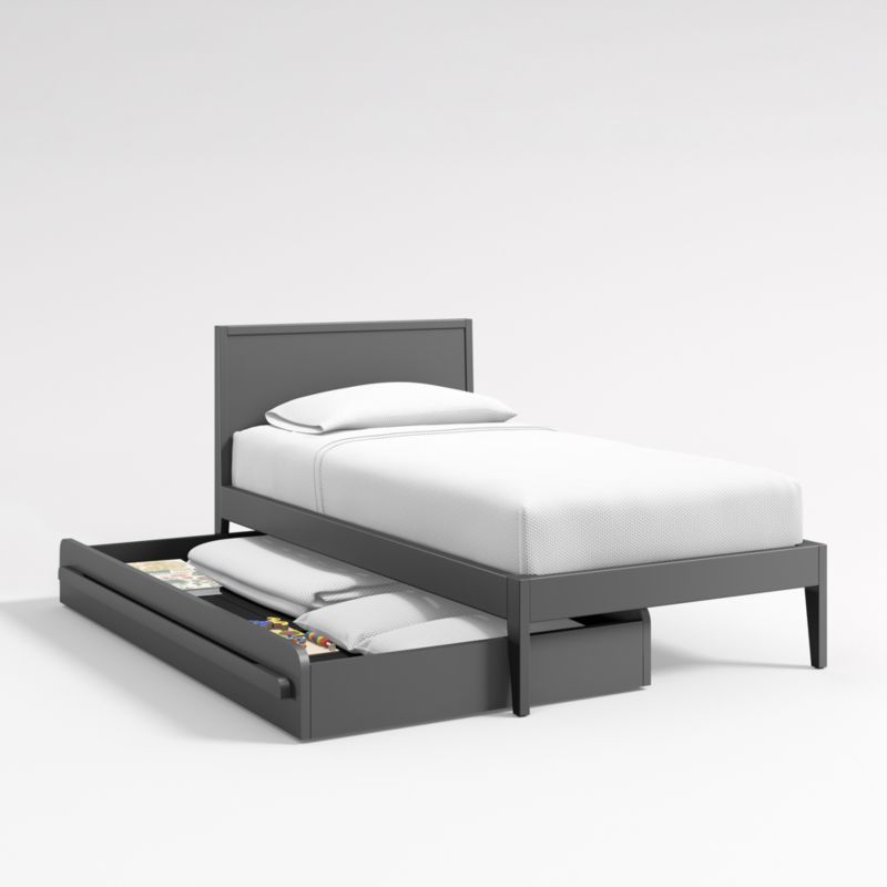 Charcoal Kids Twin Trundle Bed - image 4 of 6