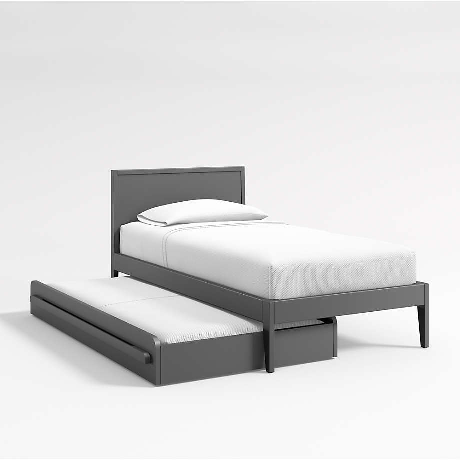 Kids twin trundle top bed