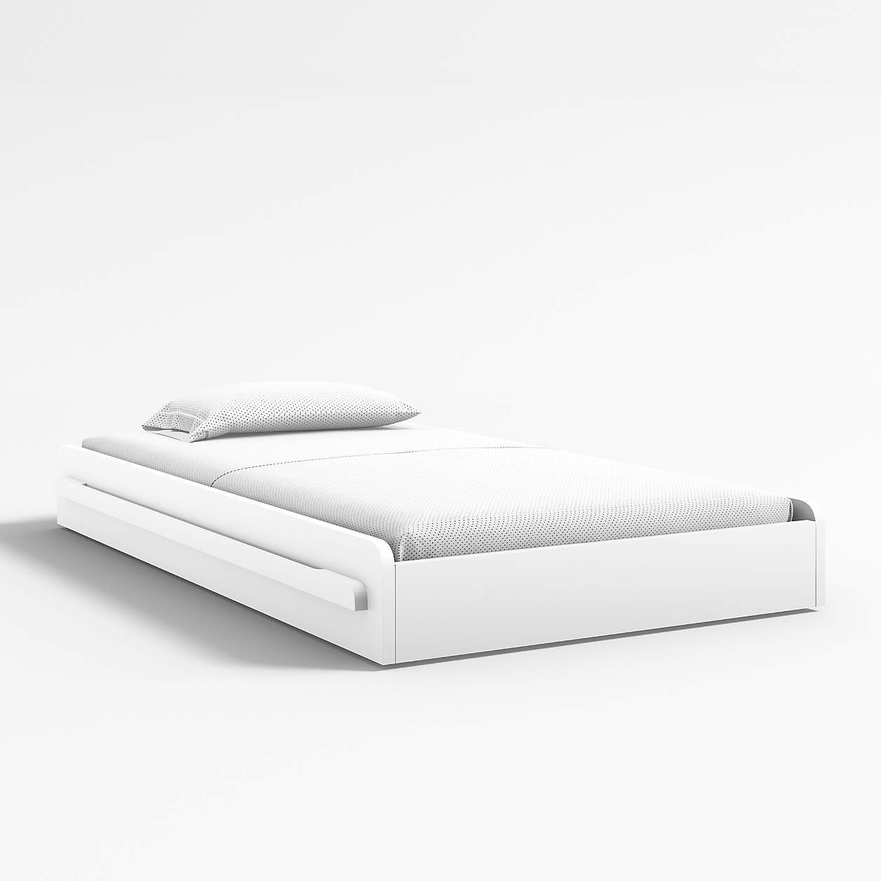 Kids White Twin Trundle Bed Frame + Reviews Crate & Kids Canada