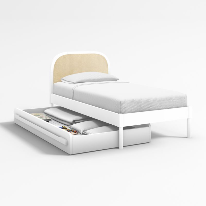 Kids White Twin Trundle Bed - image 6 of 13