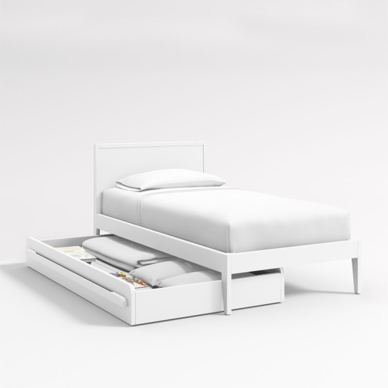 Kids White Twin Trundle Bed - image 8 of 13