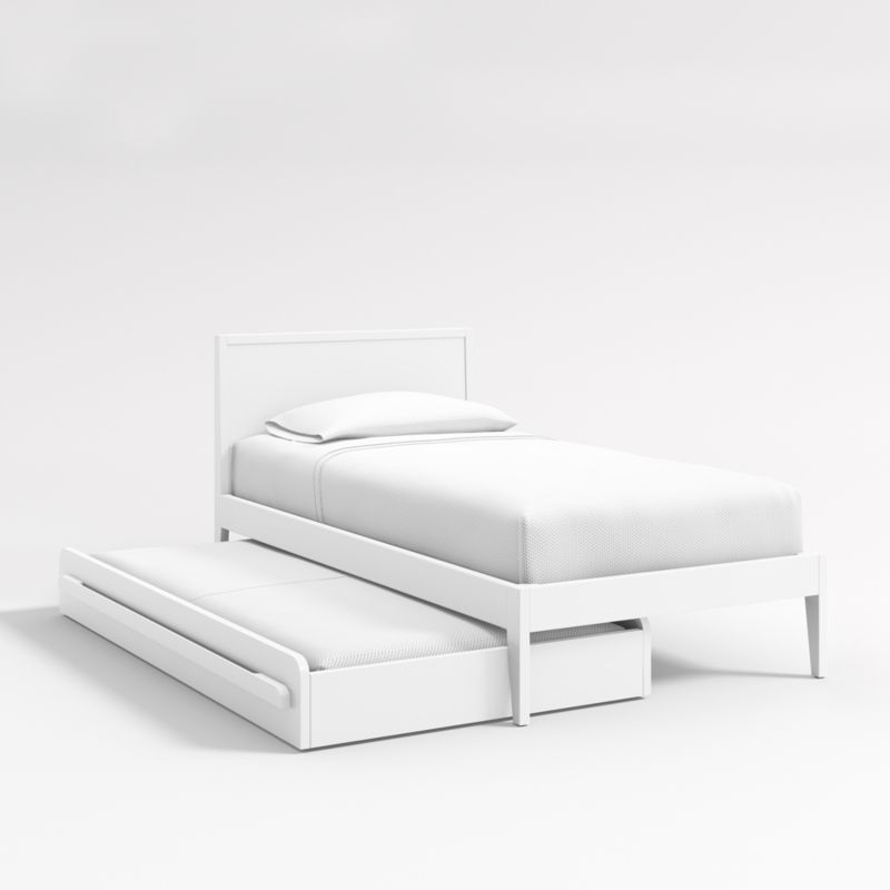 Kids White Twin Trundle Bed - image 7 of 13