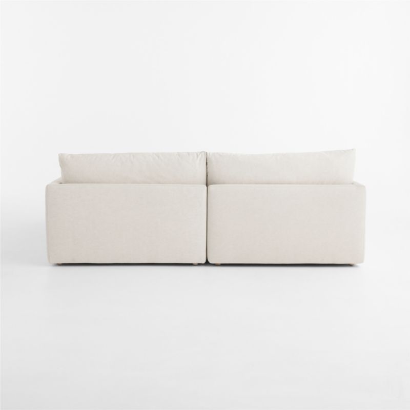 Unwind Modular 2-Piece Slipcovered Sectional Sofa with Double Chaise Lounge - image 4 of 7