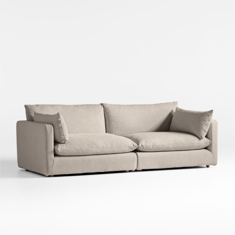 Unwind Modular 2-Piece Slipcovered Sectional Sofa - image 3 of 4