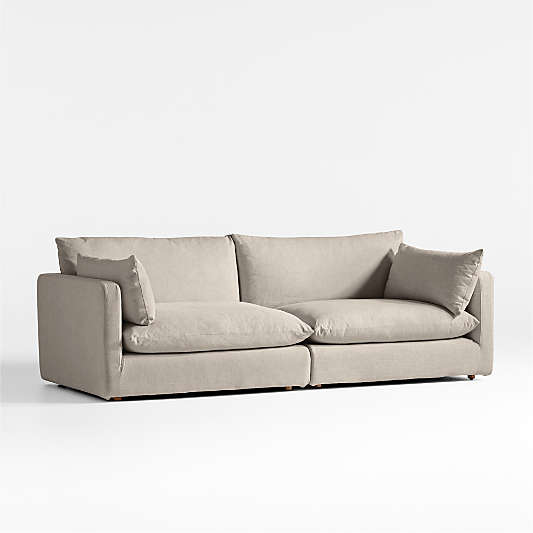 Unwind Modular 2-Piece Slipcovered Sectional Sofa