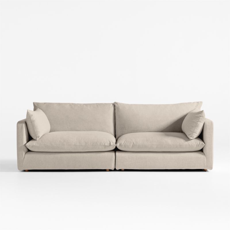 Unwind Modular 2-Piece Slipcovered Sectional Sofa - image 0 of 4