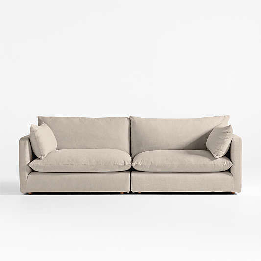 Unwind Modular 2-Piece Slipcovered Sectional Sofa