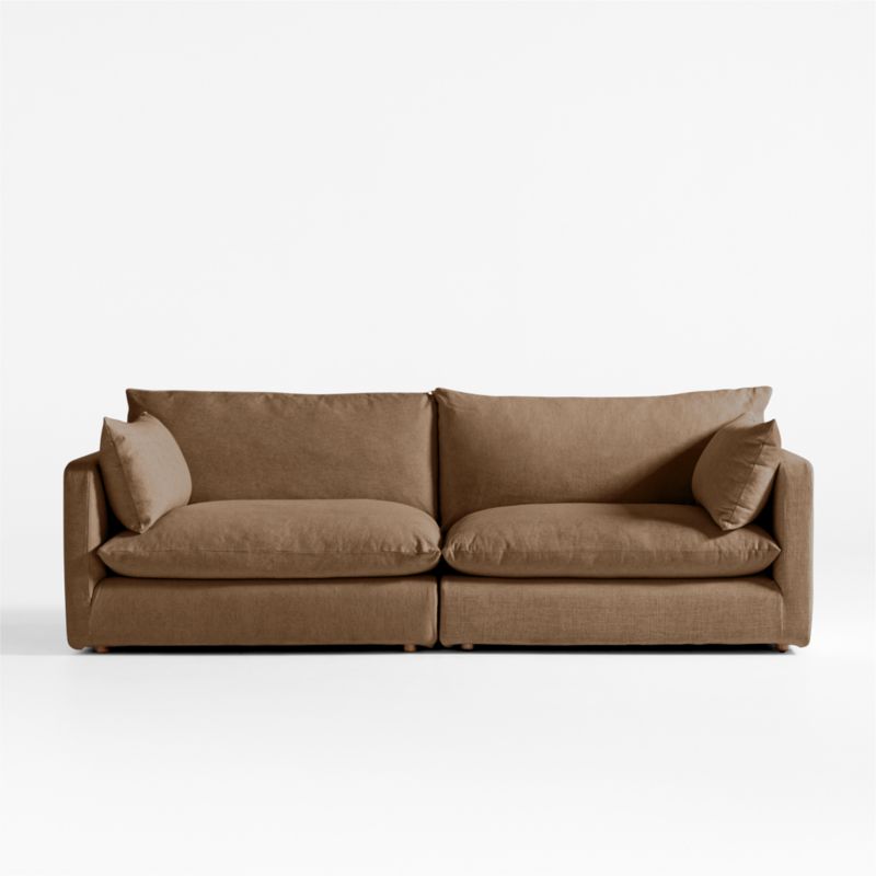 Unwind Modular 2-Piece Slipcovered Sectional Sofa - image 0 of 5