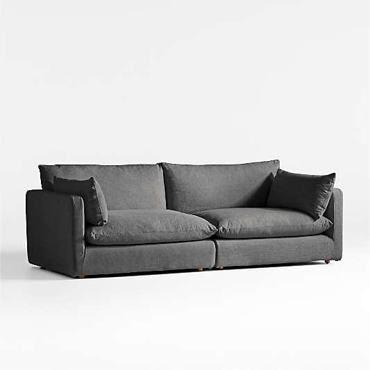 Unwind Slipcovered Sofa (92"-148")
