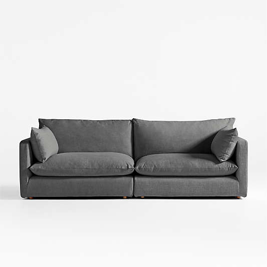 Unwind Modular 2-Piece Slipcovered Sectional Sofa