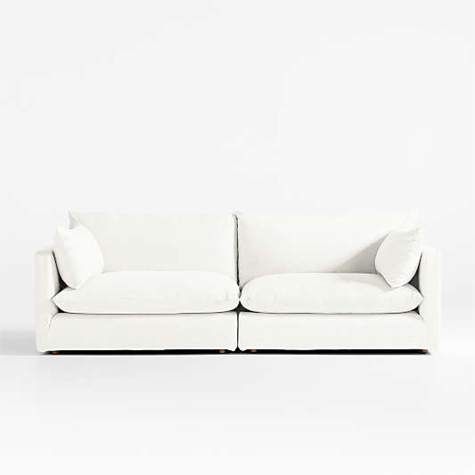 Unwind Modular 2-Piece Slipcovered Sectional Sofa