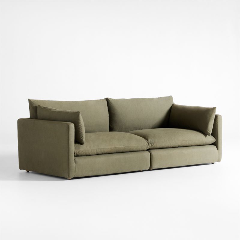 Unwind Modular 2-Piece Slipcovered Sectional Sofa - image 2 of 6