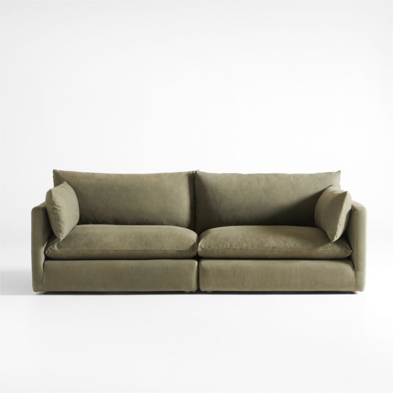 Unwind Modular 2-Piece Slipcovered Sectional Sofa - image 0 of 6