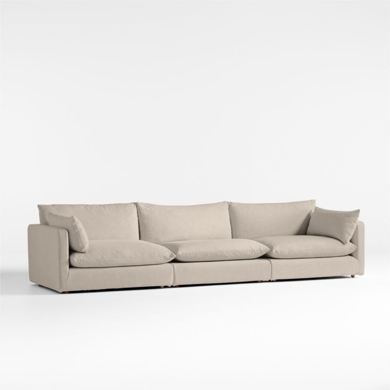 Unwind Modular 3-Piece Slipcovered Sectional Sofa - image 3 of 5