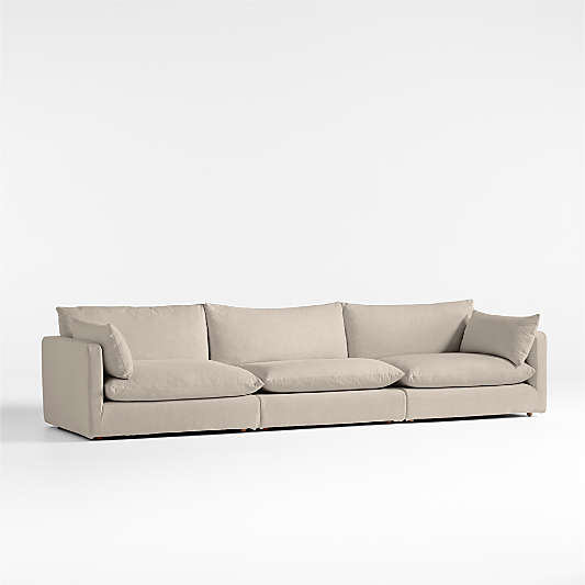Unwind Modular 3-Piece Slipcovered Sectional Sofa