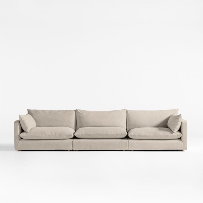 Unwind Modular 3-Piece Slipcovered Sectional Sofa - image 0 of 5