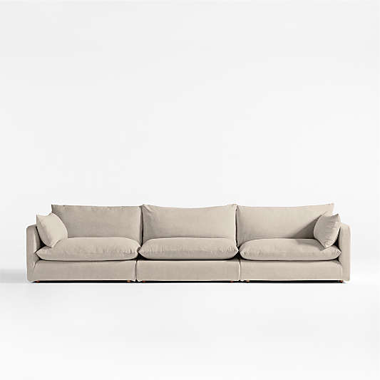 Unwind Modular 3-Piece Slipcovered Sectional Sofa