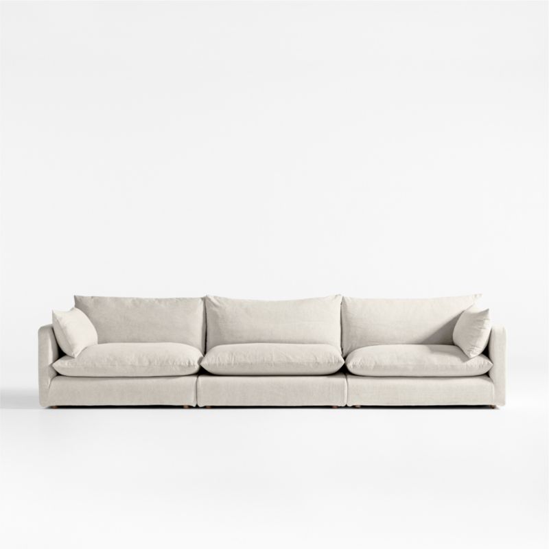 Unwind 3-Piece Slipcovered Sectional - image 0 of 11