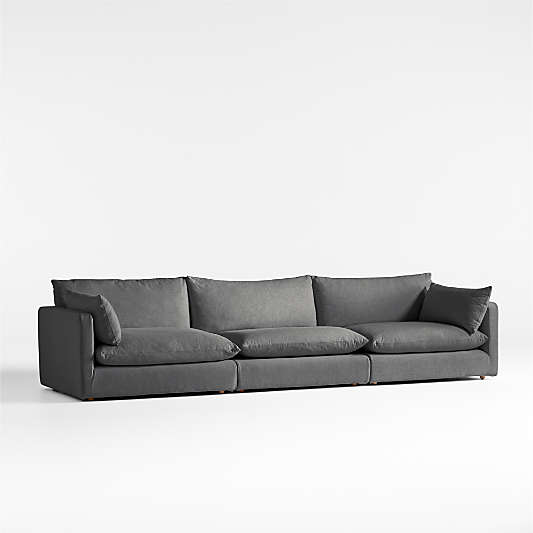 Unwind Modular 3-Piece Slipcovered Sectional Sofa