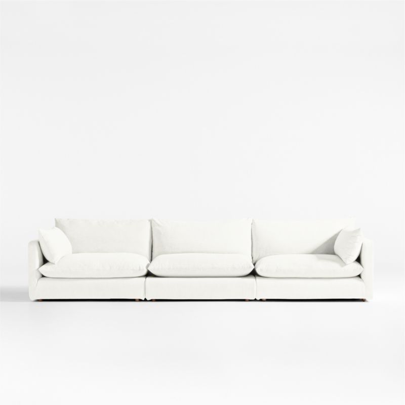 Unwind Modular 3-Piece Slipcovered Sectional Sofa - image 0 of 5