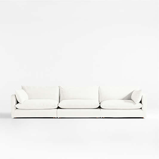 Unwind Modular 3-Piece Slipcovered Sectional Sofa