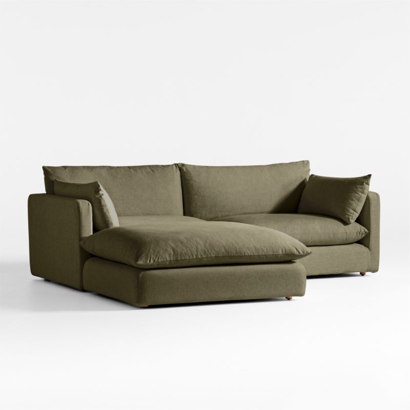 Unwind Modular 3-Piece Slipcovered Reversible Sectional Sofa - image 4 of 7