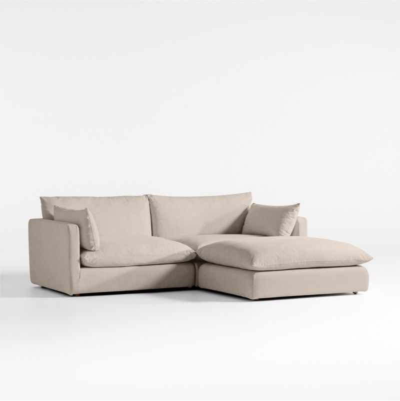 Unwind Modular 3-Piece Slipcovered Reversible Sectional Sofa - image 5 of 7