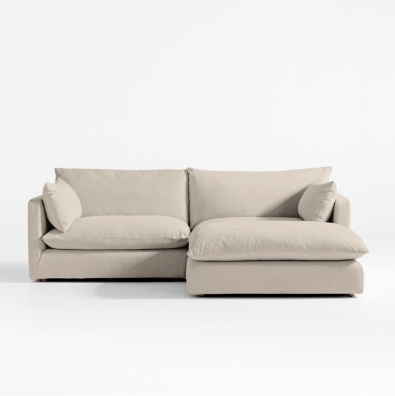 Unwind Modular 3-Piece Slipcovered Reversible Sectional Sofa - image 0 of 7