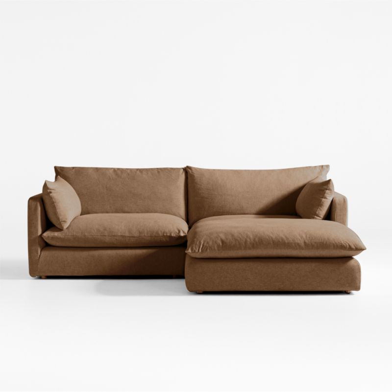 Unwind Modular 3-Piece Slipcovered Reversible Sectional Sofa - image 0 of 7