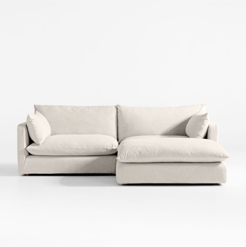 Unwind Modular 3-Piece Slipcovered Sectional Sofa