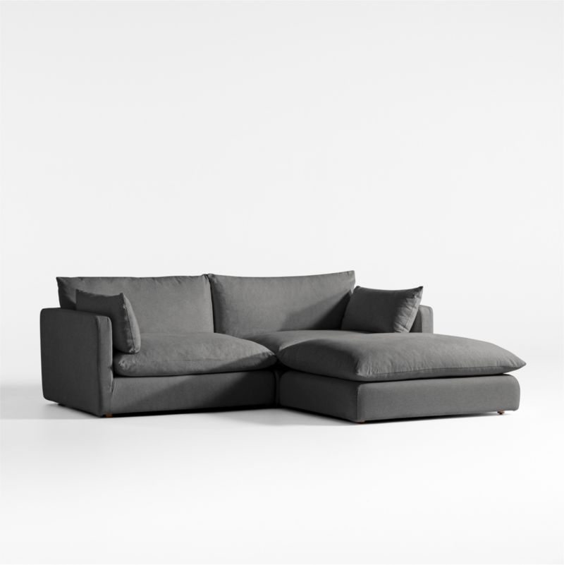 Unwind Modular 3-Piece Slipcovered Reversible Sectional Sofa - image 4 of 7