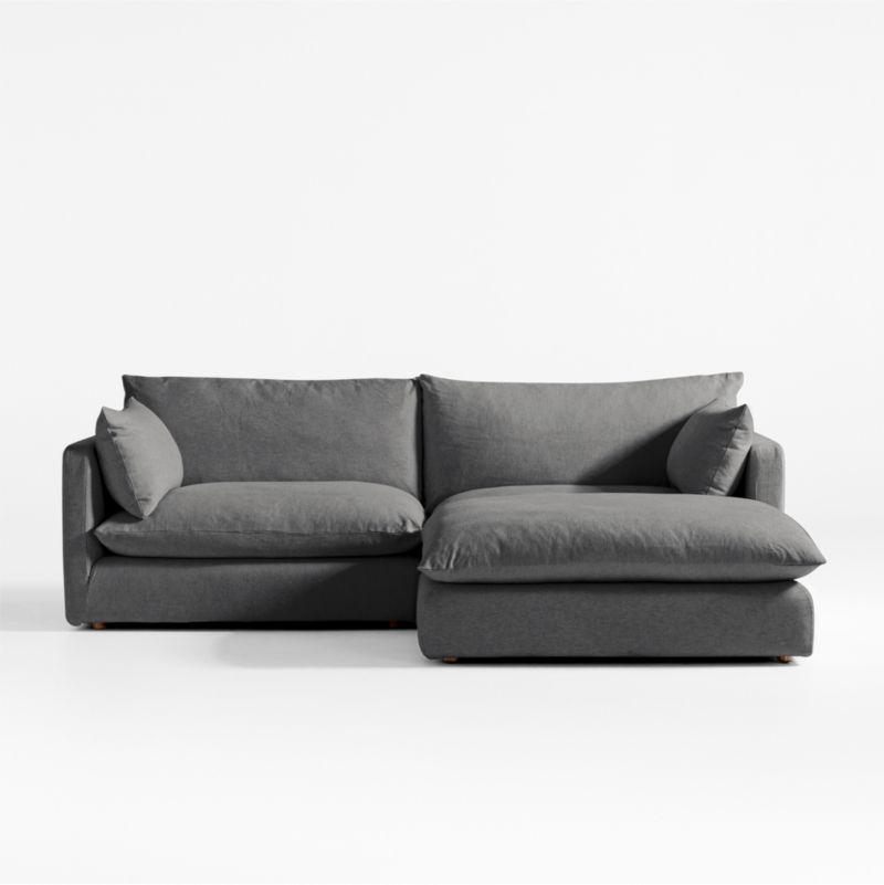 Unwind Modular 3-Piece Slipcovered Reversible Sectional Sofa - image 0 of 7