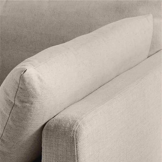 Unwind Modular 4-Piece L-Shaped Slipcovered Sectional Sofa with Ottoman