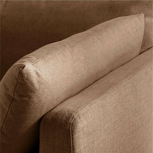 Unwind Modular 5-Piece Slipcovered Reversible Sectional Sofa with Ottoman