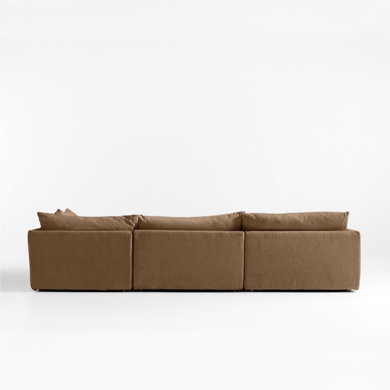 Unwind Modular 4-Piece Slipcovered L-Shaped Sectional Sofa - image 4 of 6