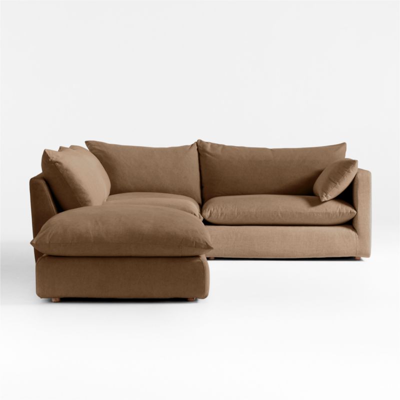 Unwind Modular 4-Piece Slipcovered Sectional Sofa - image 1 of 5