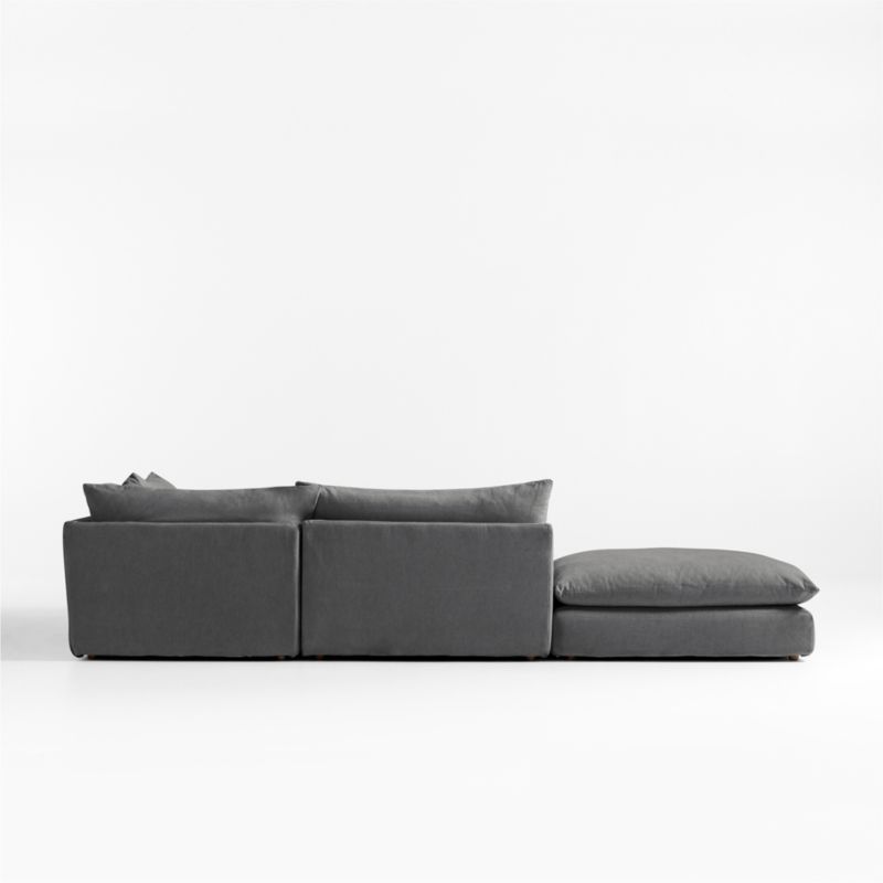 Unwind Modular 4-Piece Slipcovered Sectional Sofa - image 3 of 5