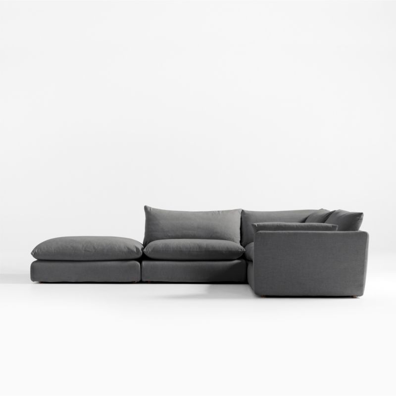 Unwind Modular 4-Piece Slipcovered Sectional Sofa - image 1 of 5