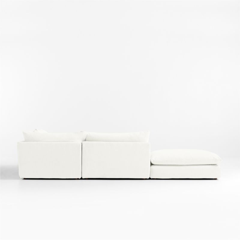 Unwind Modular 4-Piece Slipcovered Sectional Sofa - image 3 of 5