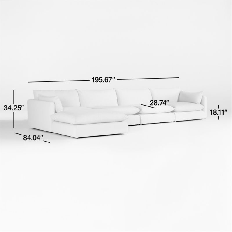 View Unwind Modular 5-Piece Slipcovered Reversible Sectional Sofa - image 3 of 5