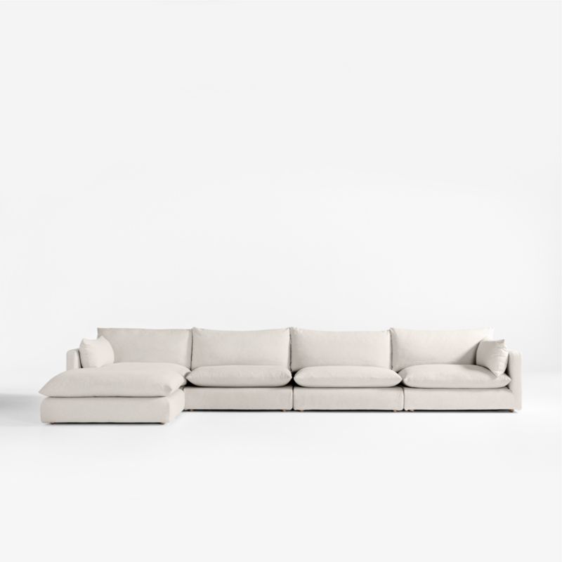 Unwind 5-Piece Slipcovered Sectional Sofa