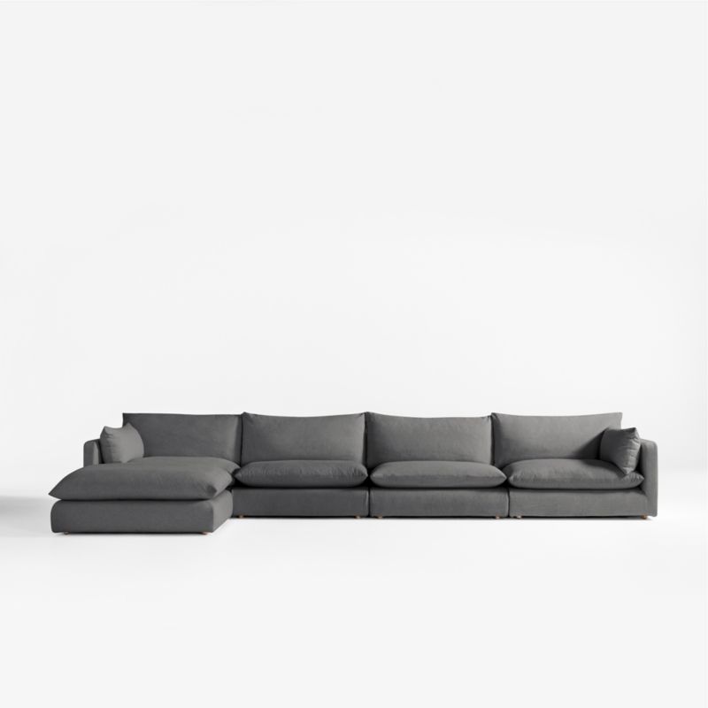 Unwind 5-Piece Slipcovered Sectional Sofa