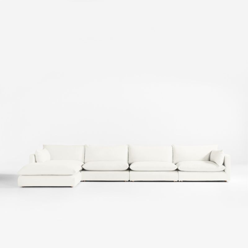 Unwind Modular 5-Piece Slipcovered Reversible Sectional Sofa - image 0 of 5