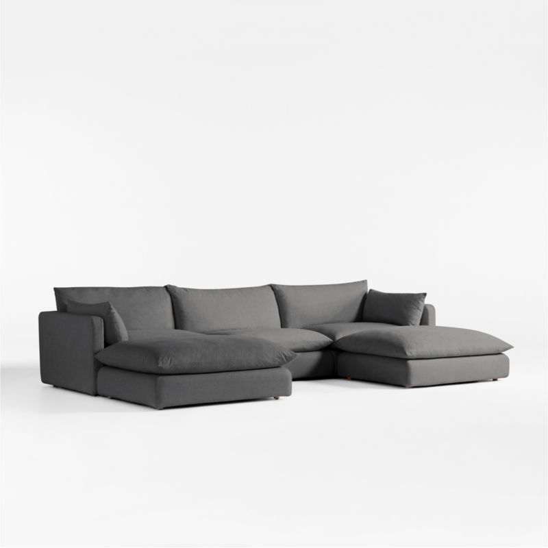 Unwind Modular 5-Piece Slipcovered Sectional Sofa - image 0 of 4