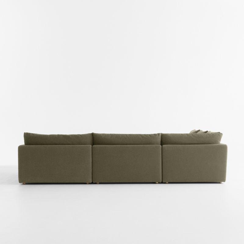 Unwind Modular 6-Piece Slipcovered Sectional Sofa with Ottoman - image 5 of 9