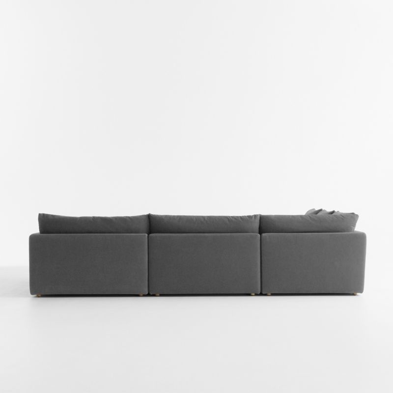 Unwind Modular 6-Piece Slipcovered Sectional Sofa with Ottoman - image 6 of 8