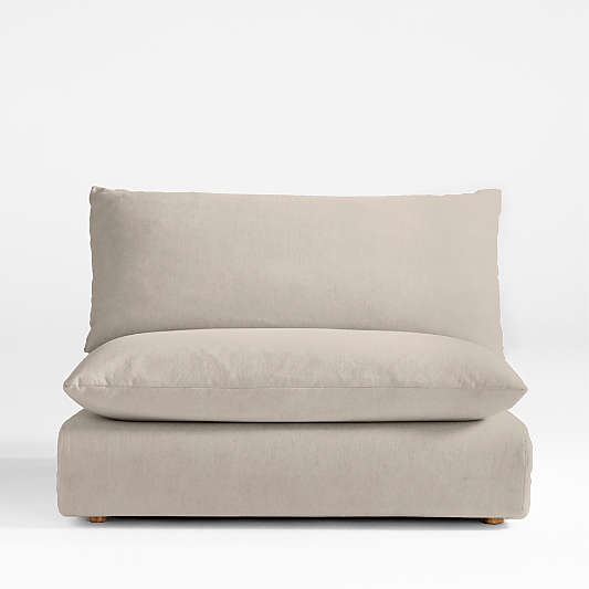 Unwind Armless Chair Slipcovered Sectional Piece