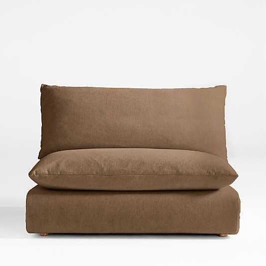 Unwind Armless Chair Slipcovered Sectional Piece