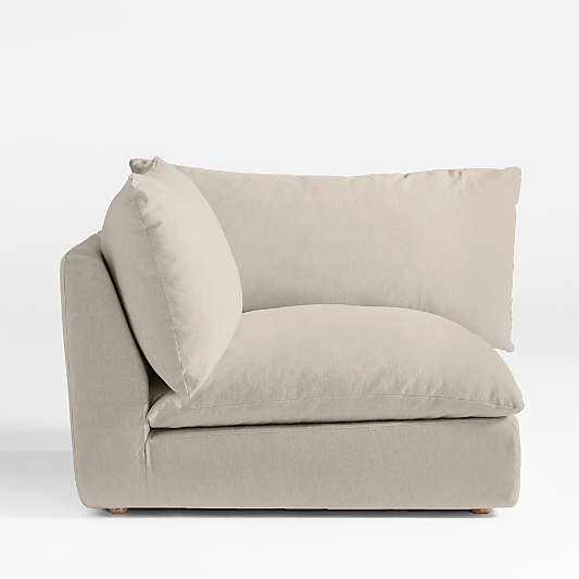 Unwind Corner Chair Slipcovered Sectional Piece